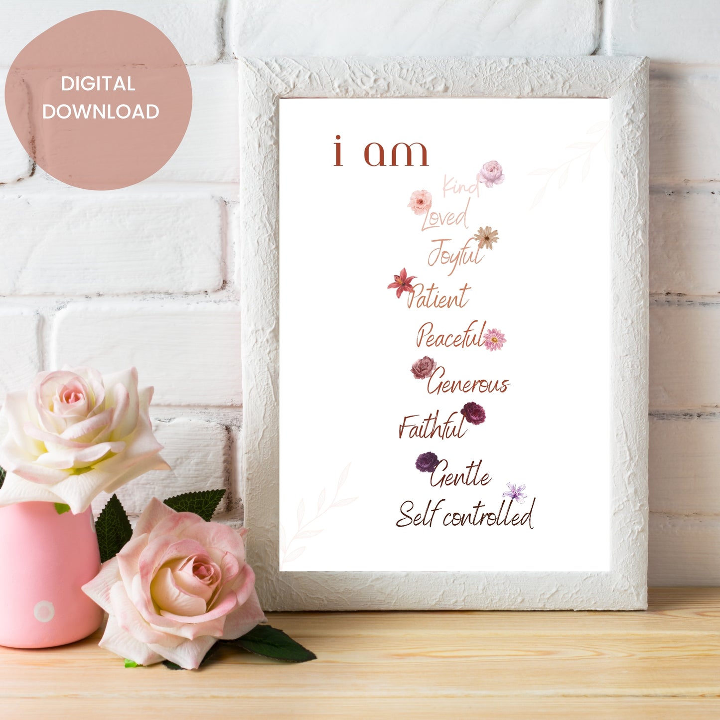Fruits of the Spirit Spiritual Quote Poster