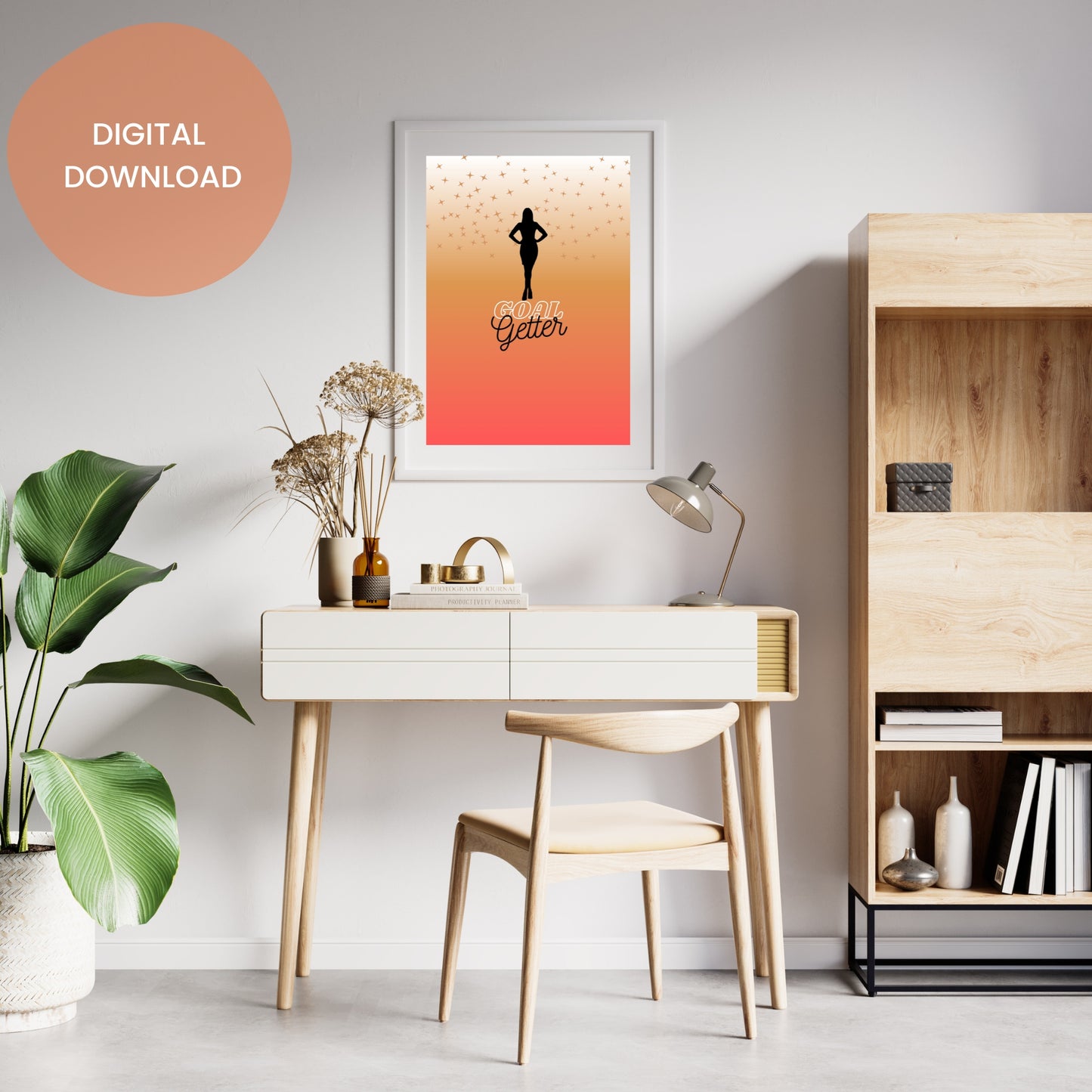 Goal Getter Motivational Quotes for Woman - Printable Art