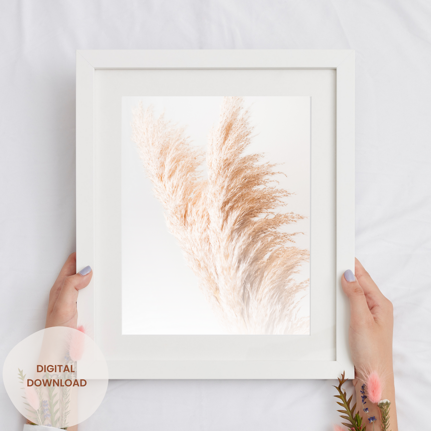 Eternal Bloom - Soft Pampas Grass Art Print