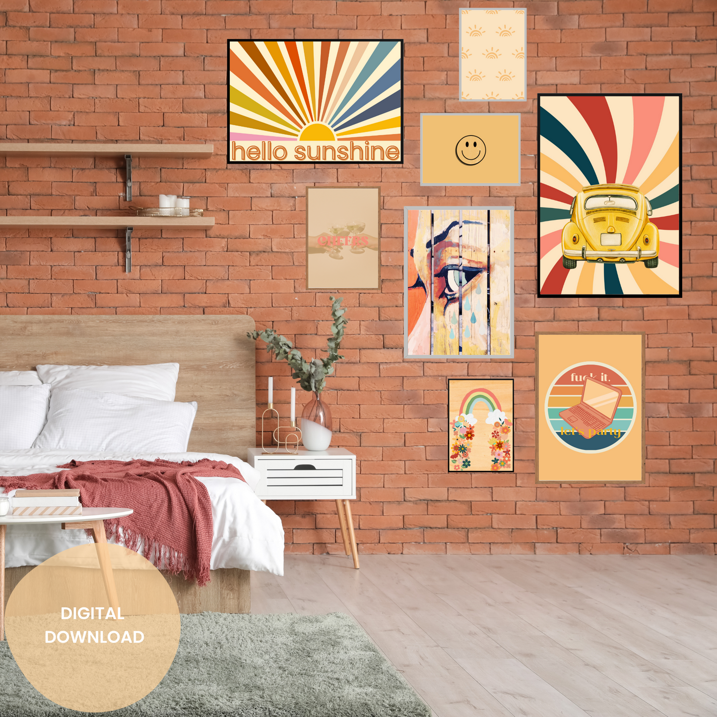 Retro Life Bundle - Wall Art Collection of 8