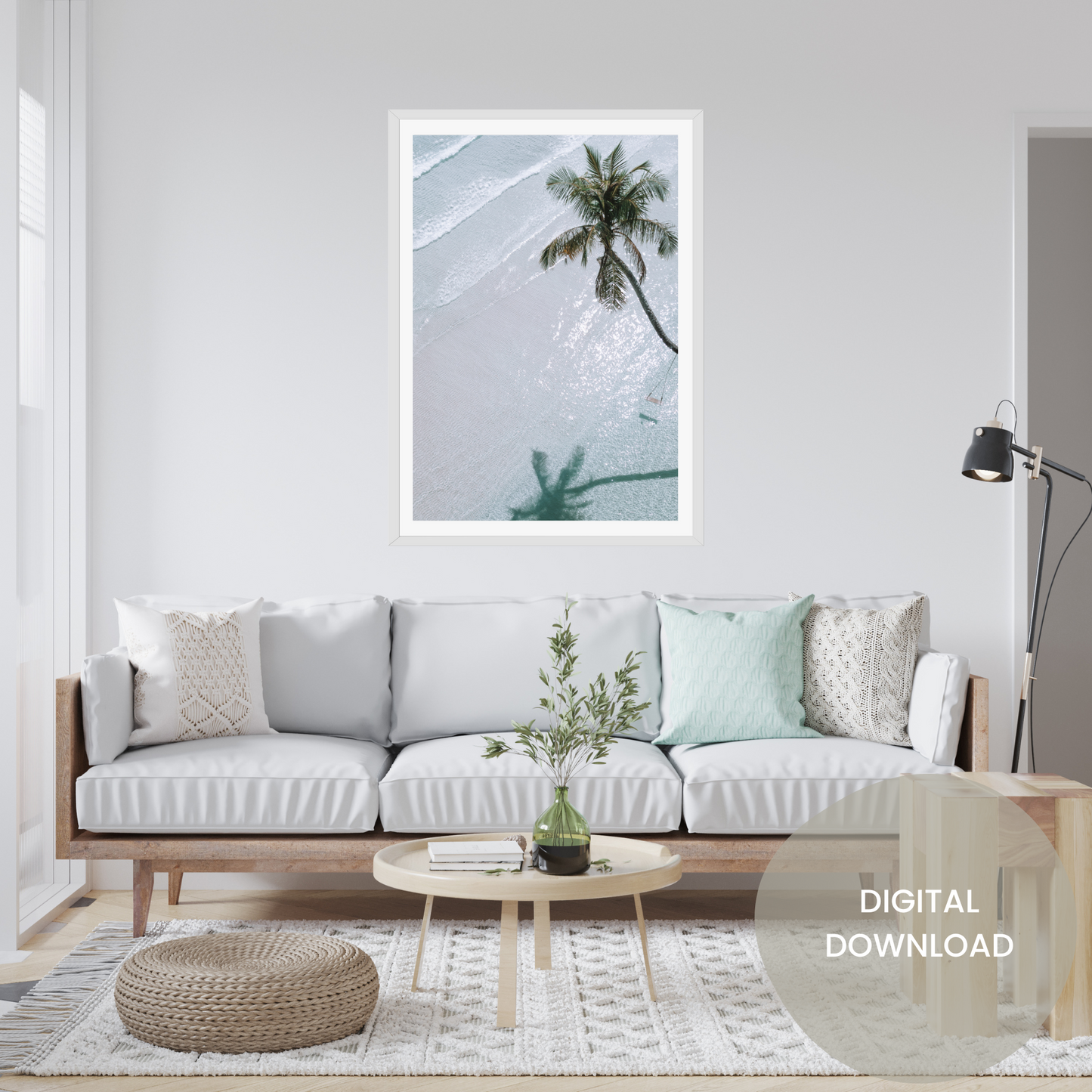 Serenity by the Shore Ocean Photograph - Printable
