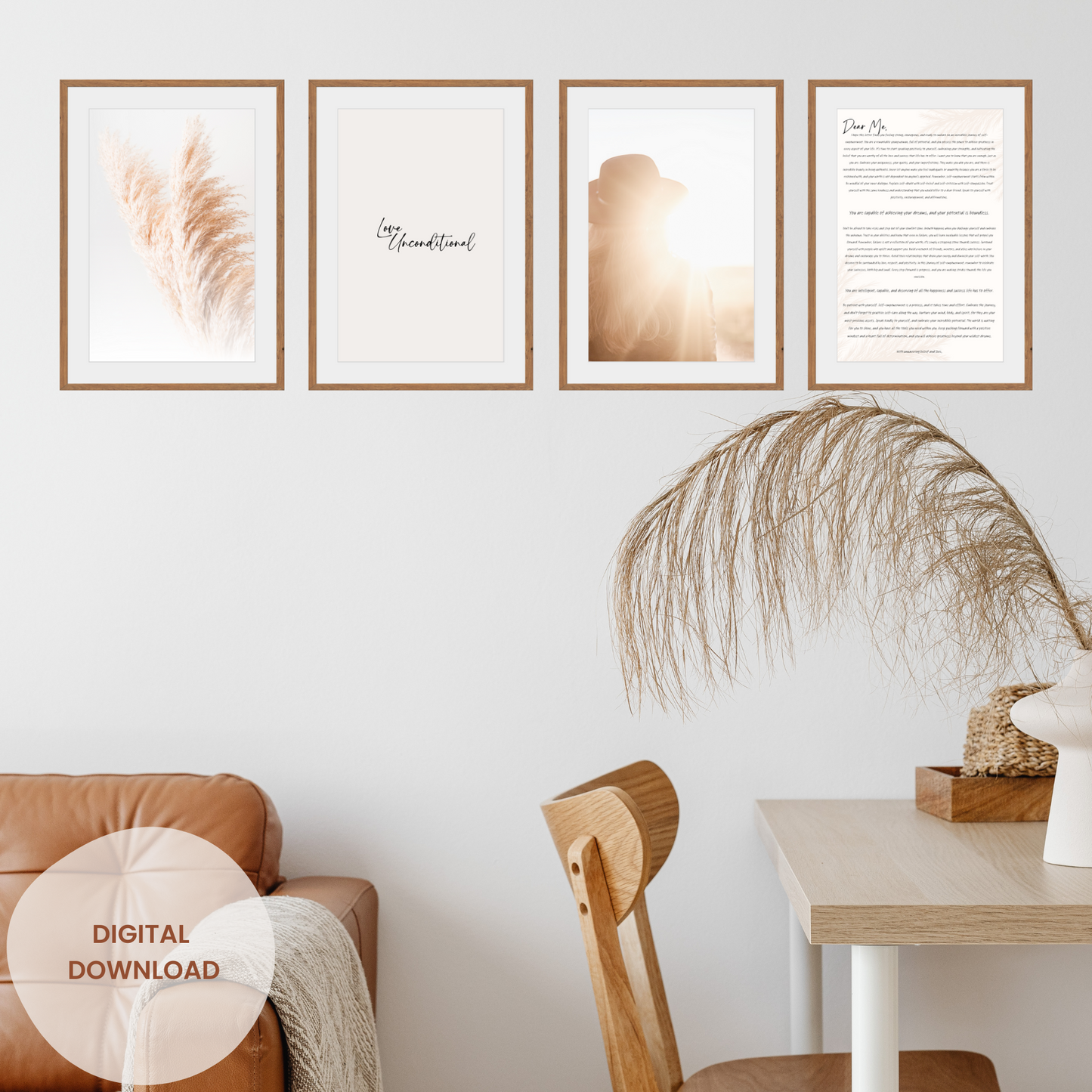 Eternal Bloom: A Journey to Self-Empowerment | Set of 4 Printables