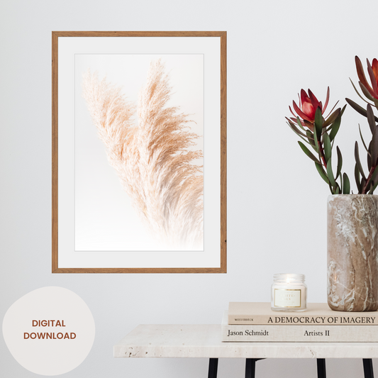 Eternal Bloom - Soft Pampas Grass Art Print