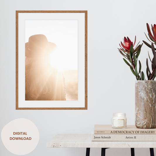 A journey of Inner Strength - Woman Silhouette Art Printable