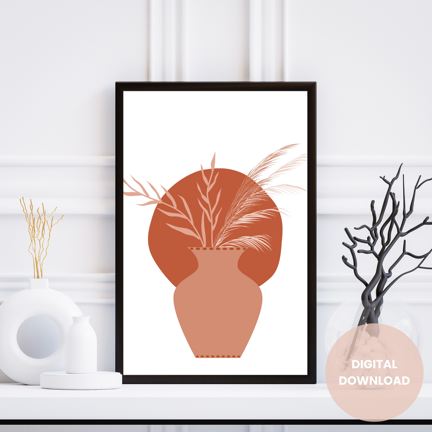 Dried flower artwork - Printable