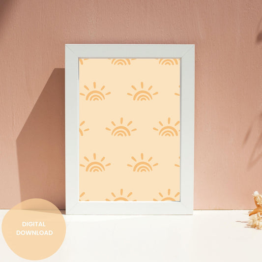 Abstract Rainbow Drizzle - Retro College Life Art | Dorm Room Poster