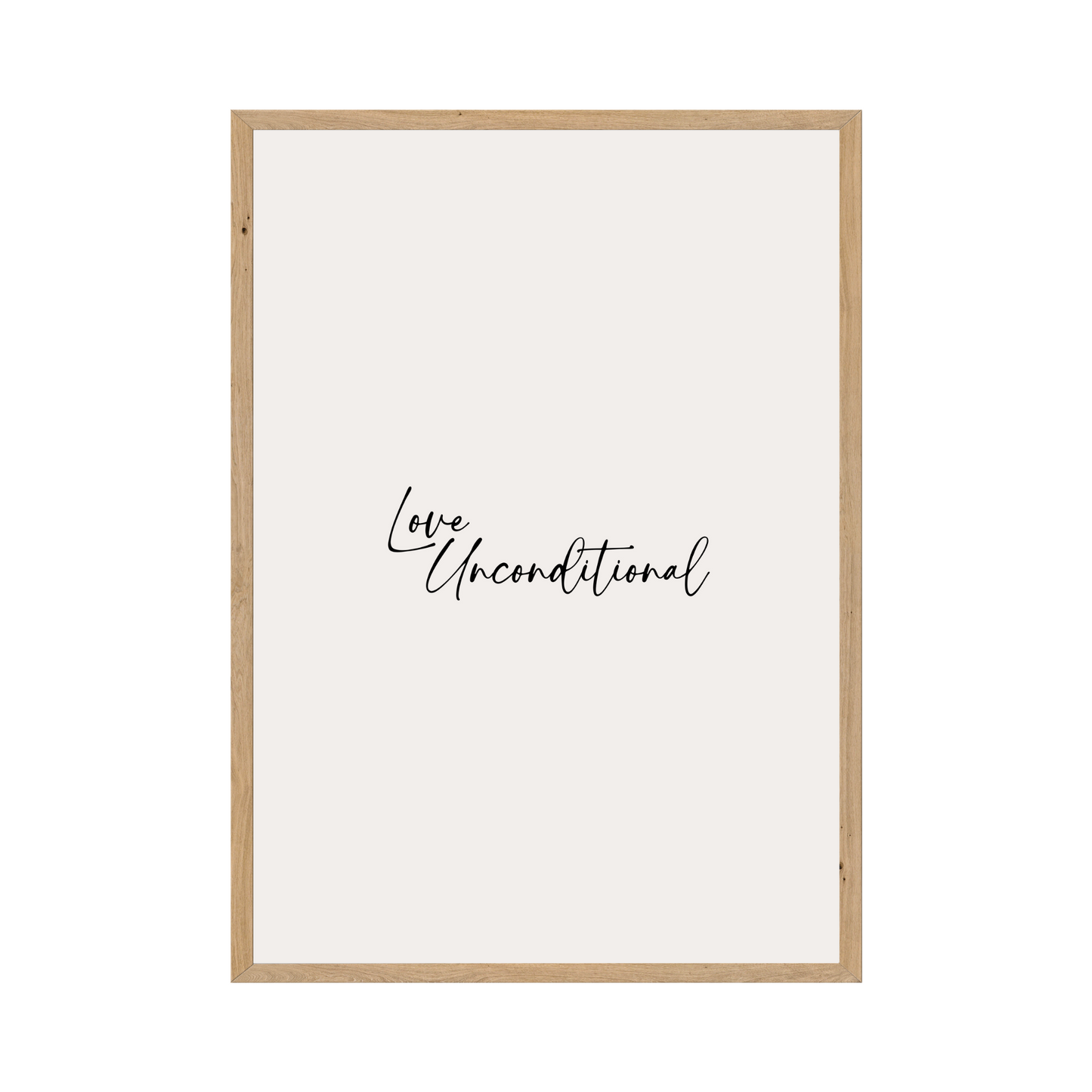 Love Unconditional - Minimalist Printable Art Poster