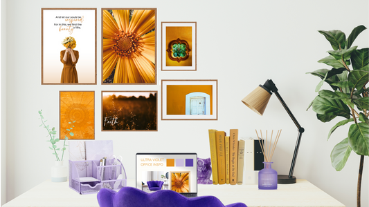 Crafting a ultra violet Home Office Fit for a Queen that Woos Clients!