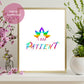 I am patient Positive Affirmations Poster - Printable Wall Art
