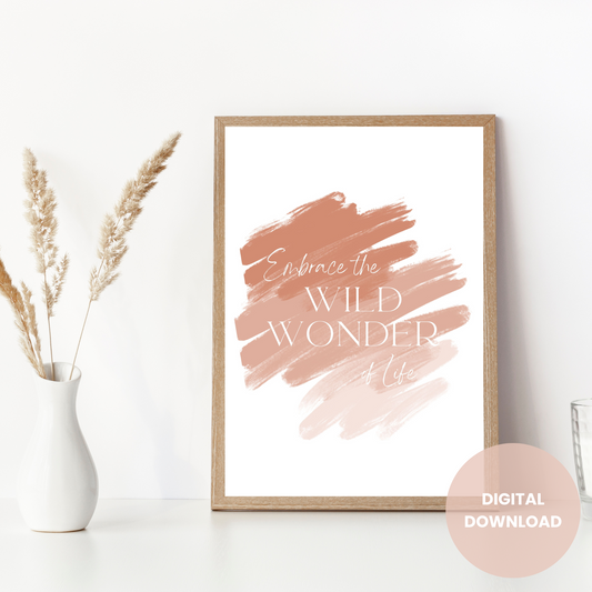 Inspirational quote about life - printable art