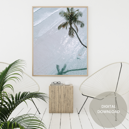 Serenity by the Shore Ocean Photograph - Printable