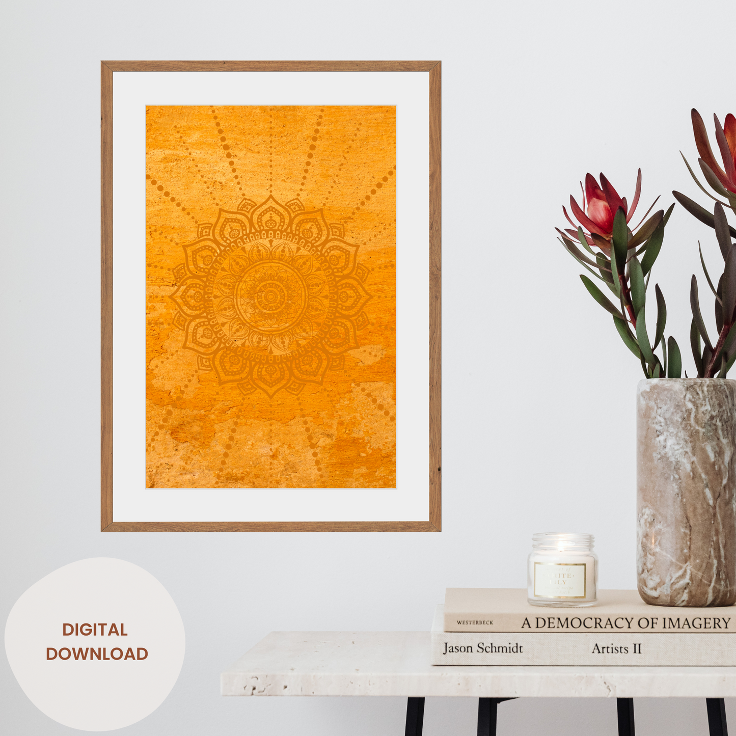 Golden Blooms Art Collection - Sun-Kissed Yellow Floral Prints