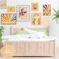 Abstract Rainbow Drizzle - Retro College Life Art | Dorm Room Poster