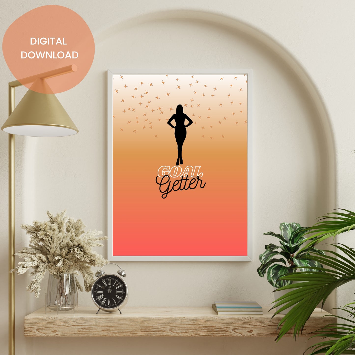 Goal Getter Motivational Quotes for Woman - Printable Art