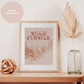 Dusty Pink Flower Wall Collage | Set of 6