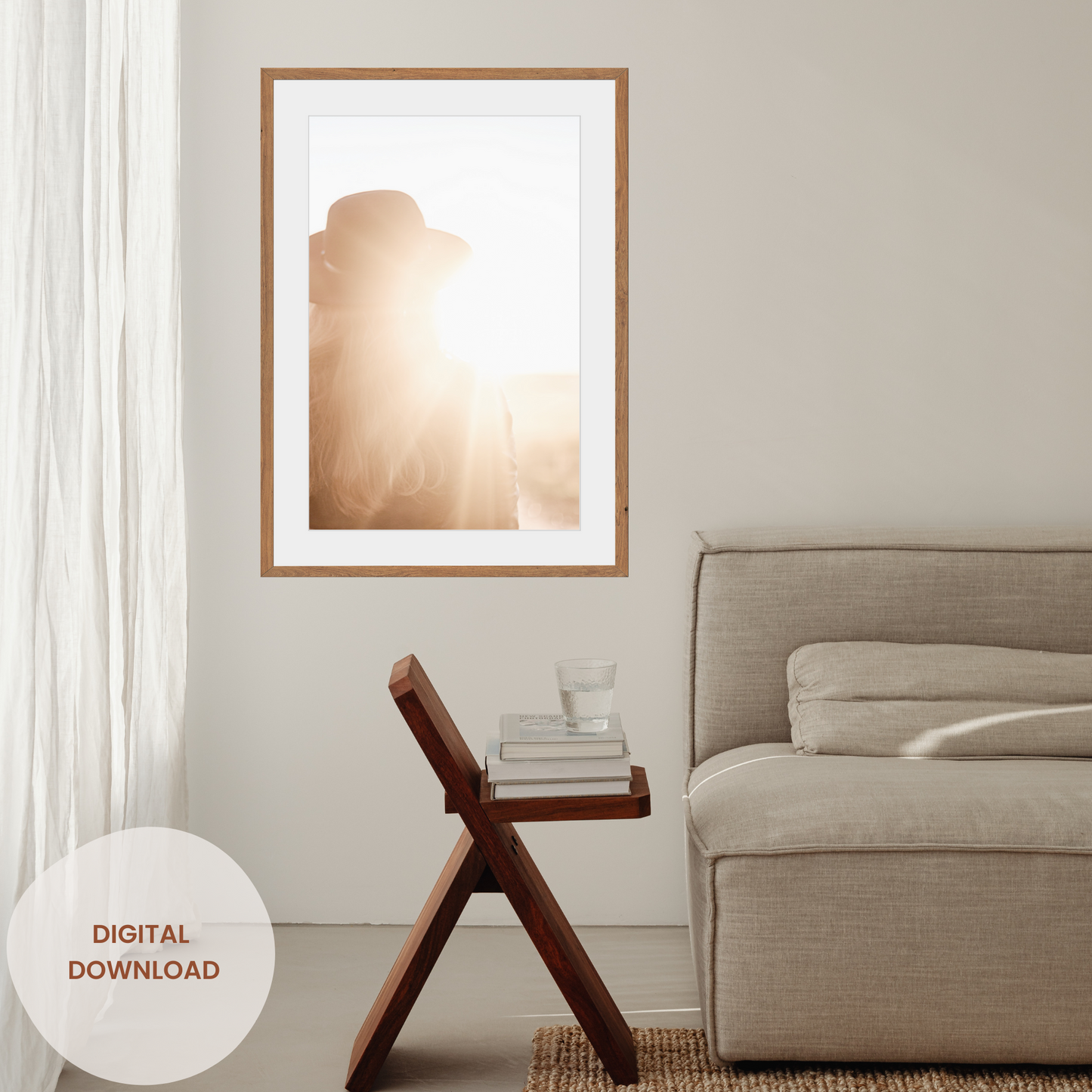 A journey of Inner Strength - Woman Silhouette Art Printable