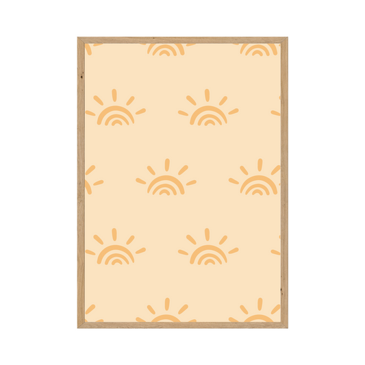 Abstract Rainbow Drizzle - Retro College Life Art | Dorm Room Poster