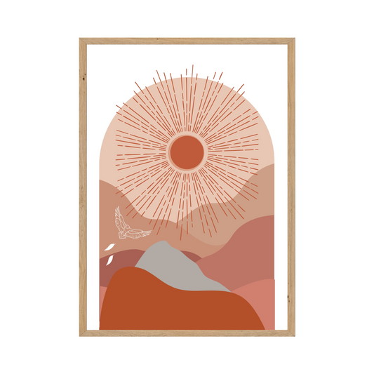 Chasing sunsets inspirational modern art download