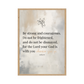 A strong message from Joshua 1:9 displayed with abstract natural elements in a neutral-toned background.