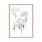 Botanical illustration with a floral design, paired with the inspiring words from Psalm 100:5.
