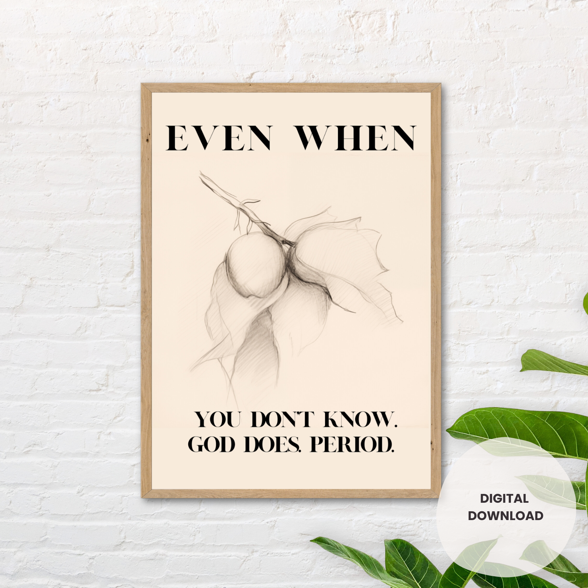 Trust in His Plan