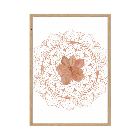 Floral Mandala modern wall art decor - Printable