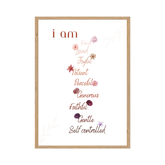 Fruits of the Spirit Spiritual Quote Poster - Digital Art