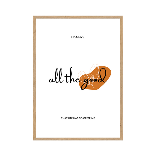 Receive the Good Positive Affirmations - Printable Art
