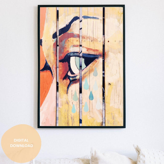Tears of Retro - Retro College Life Art | Dorm Room Poster