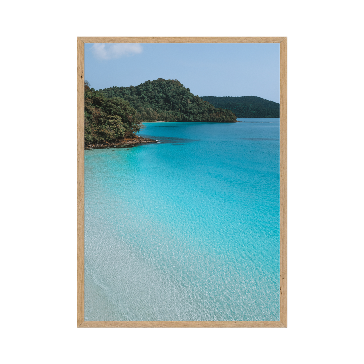 Whispers of the Ocean: Printable Art - Captivating Hues of Blue in Thailand